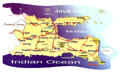 map of java. East Java Maps. Also :