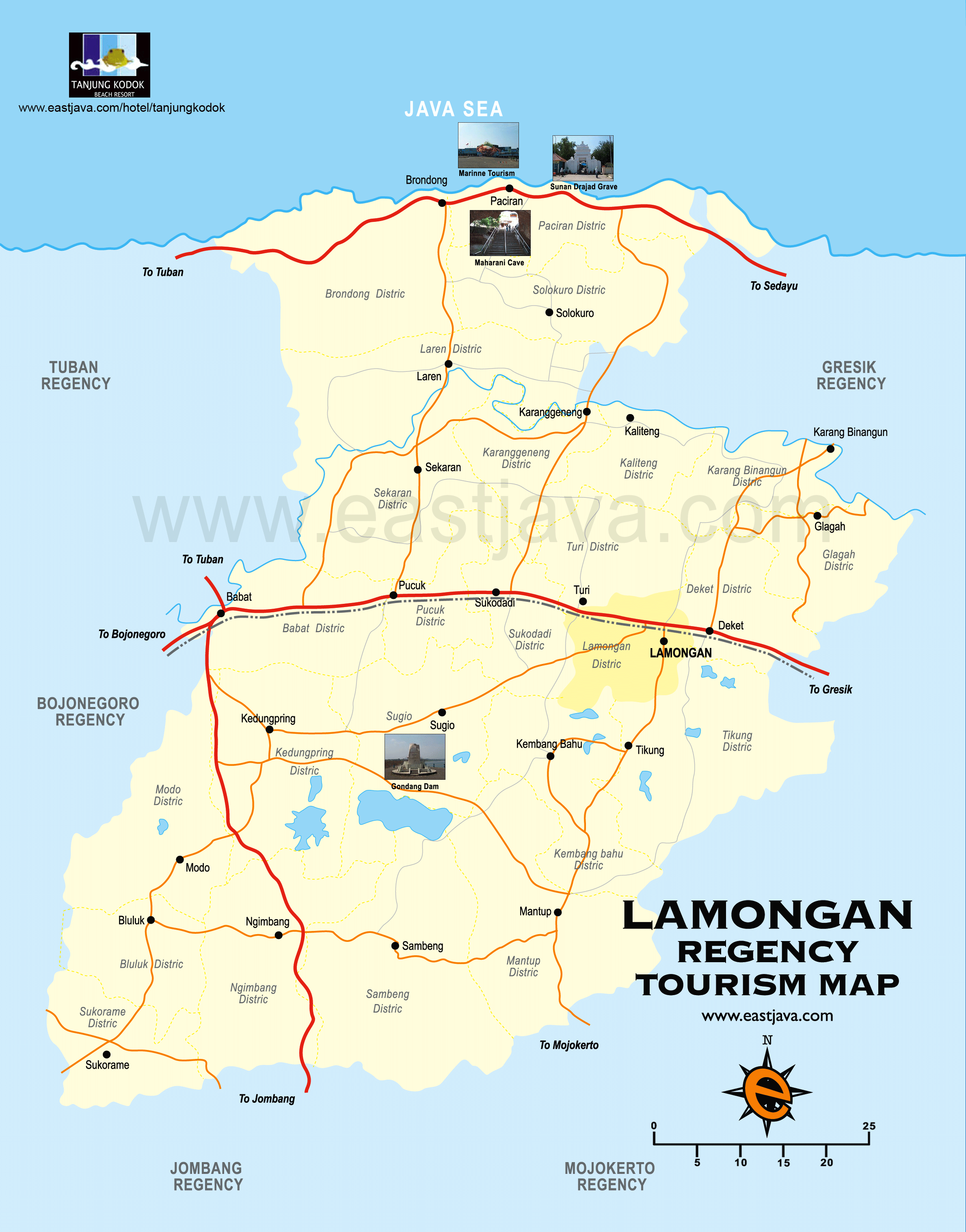 Maps Tempat Wisata Lamongan