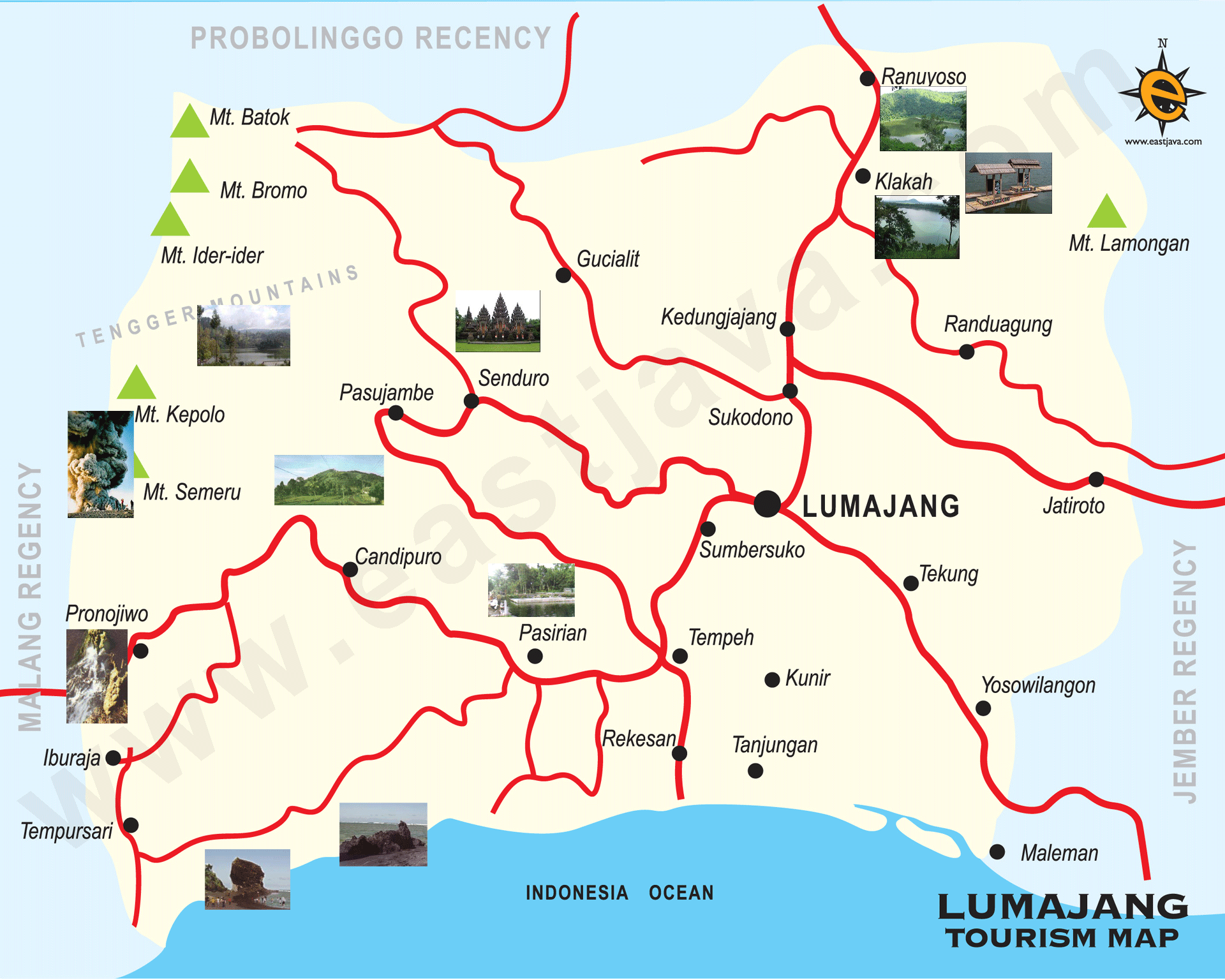 Peta Kabupaten Dan Kota Lumajang