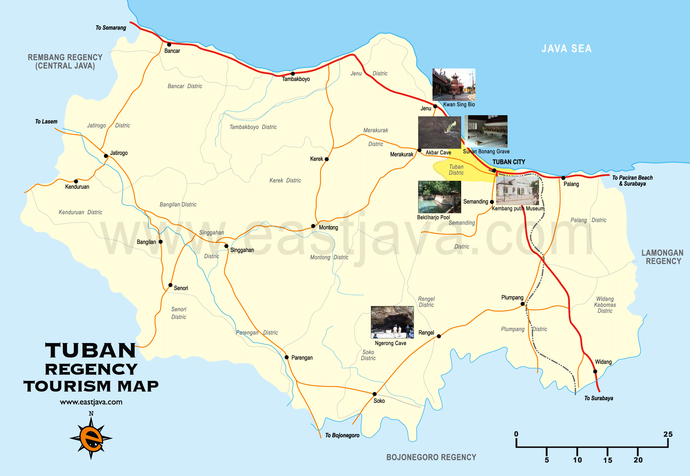 Map Of Tuban - Peta Tuban