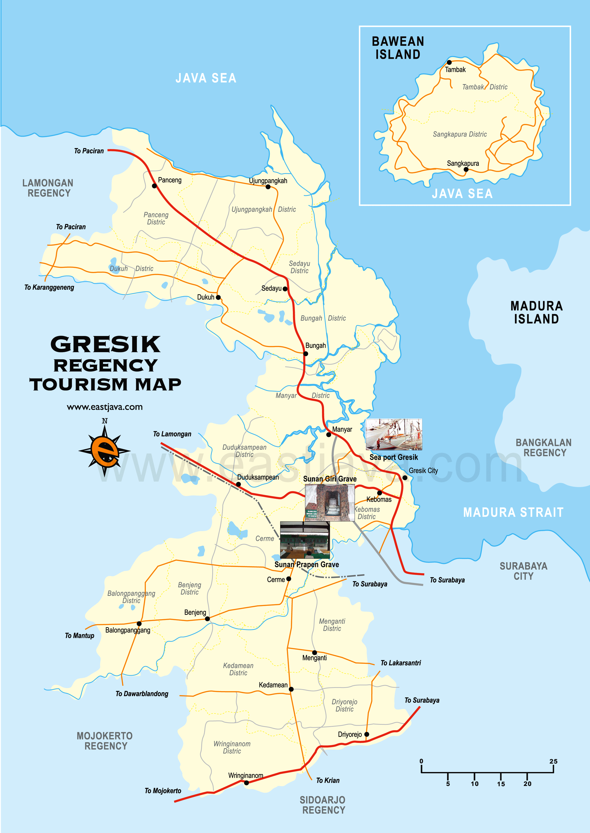 Gresik Map - Peta Gresik