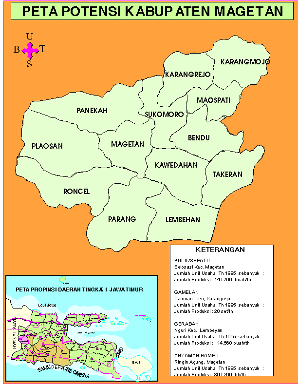 POTENTIAL MAP  OF MAGETAN REGENCY