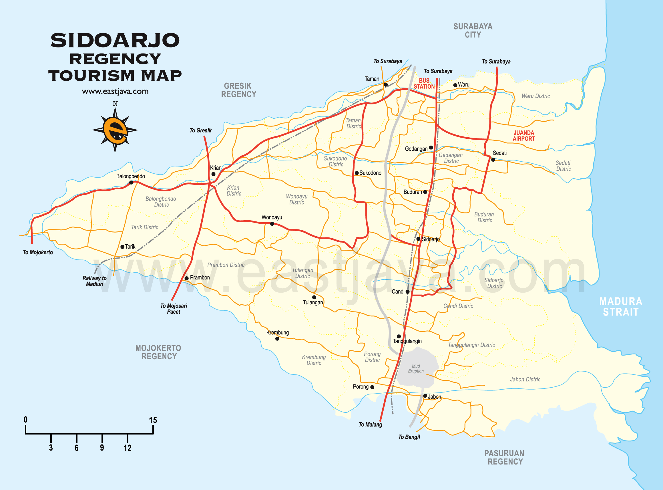  Sidoarjo  Map  Peta Sidoarjo 